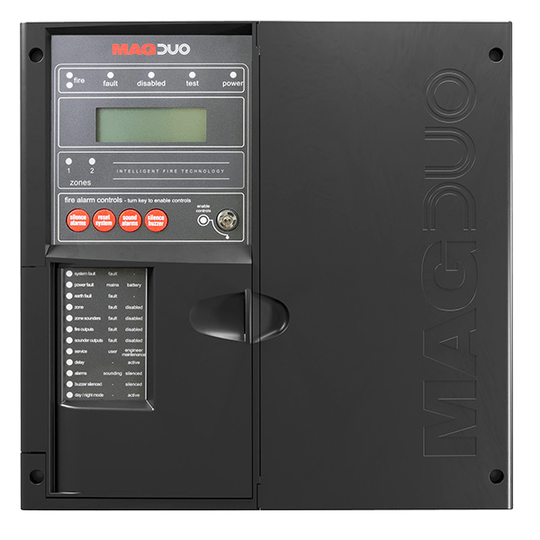 ESP 2 Zone 2 Wire Fire Panel Black MAGDUO2B