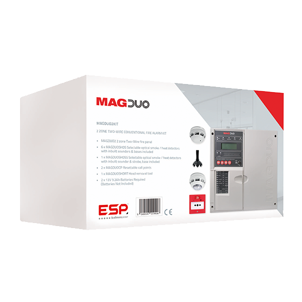 ESP 2 Zone 2 Wire Fire Panel Kit MAGDUO2KIT – Sunny Electrical Supplies