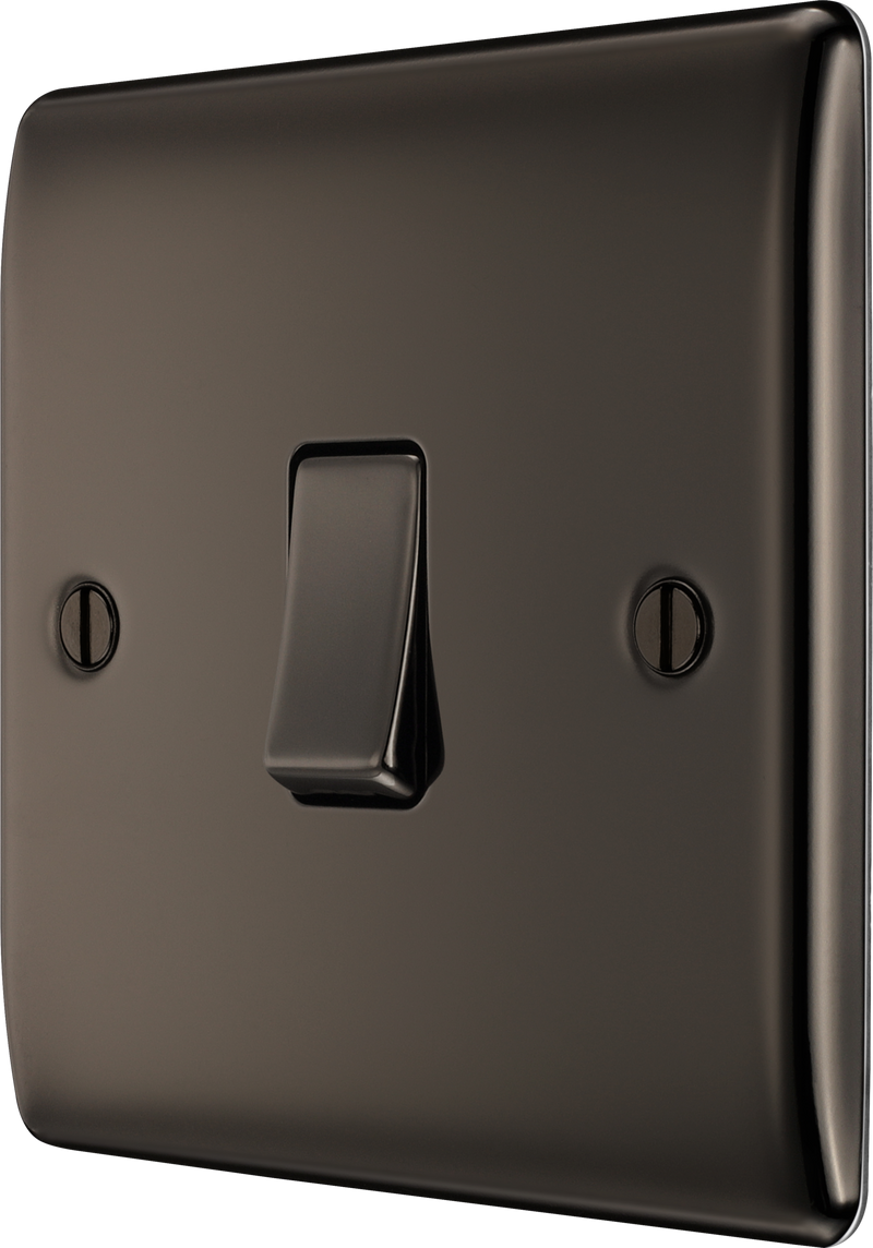 BG Nexus Metal Black Nickel Intermediate Light Switch NBN13