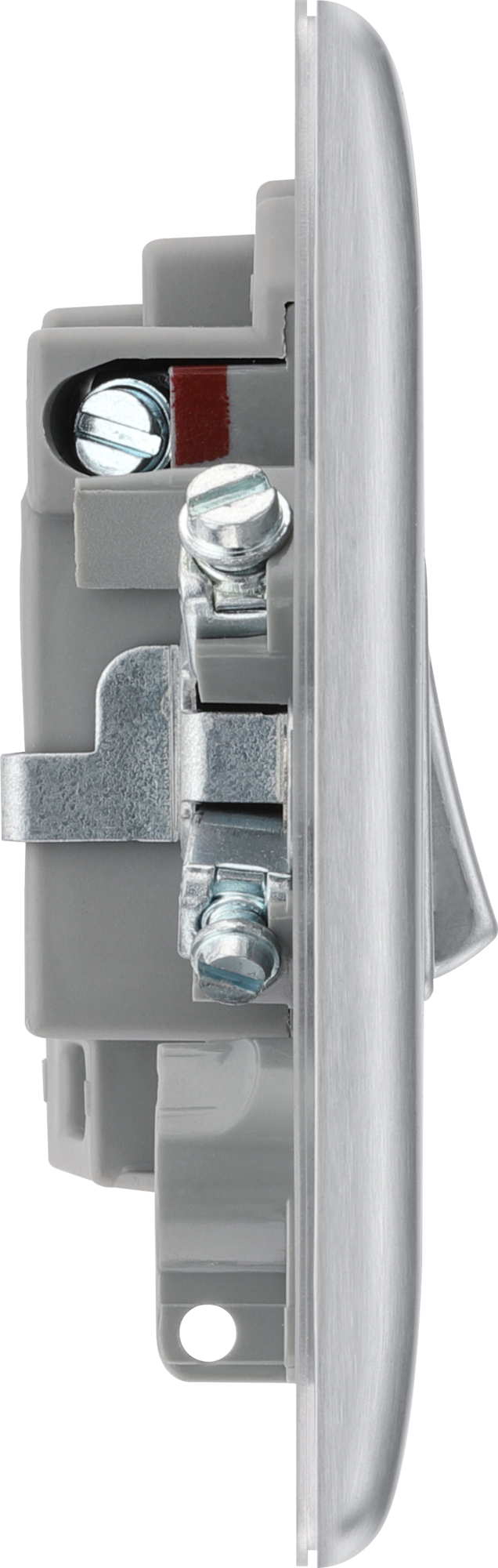 BG Nexus Metal Brushed Steel 13A Switched Spur NBS50