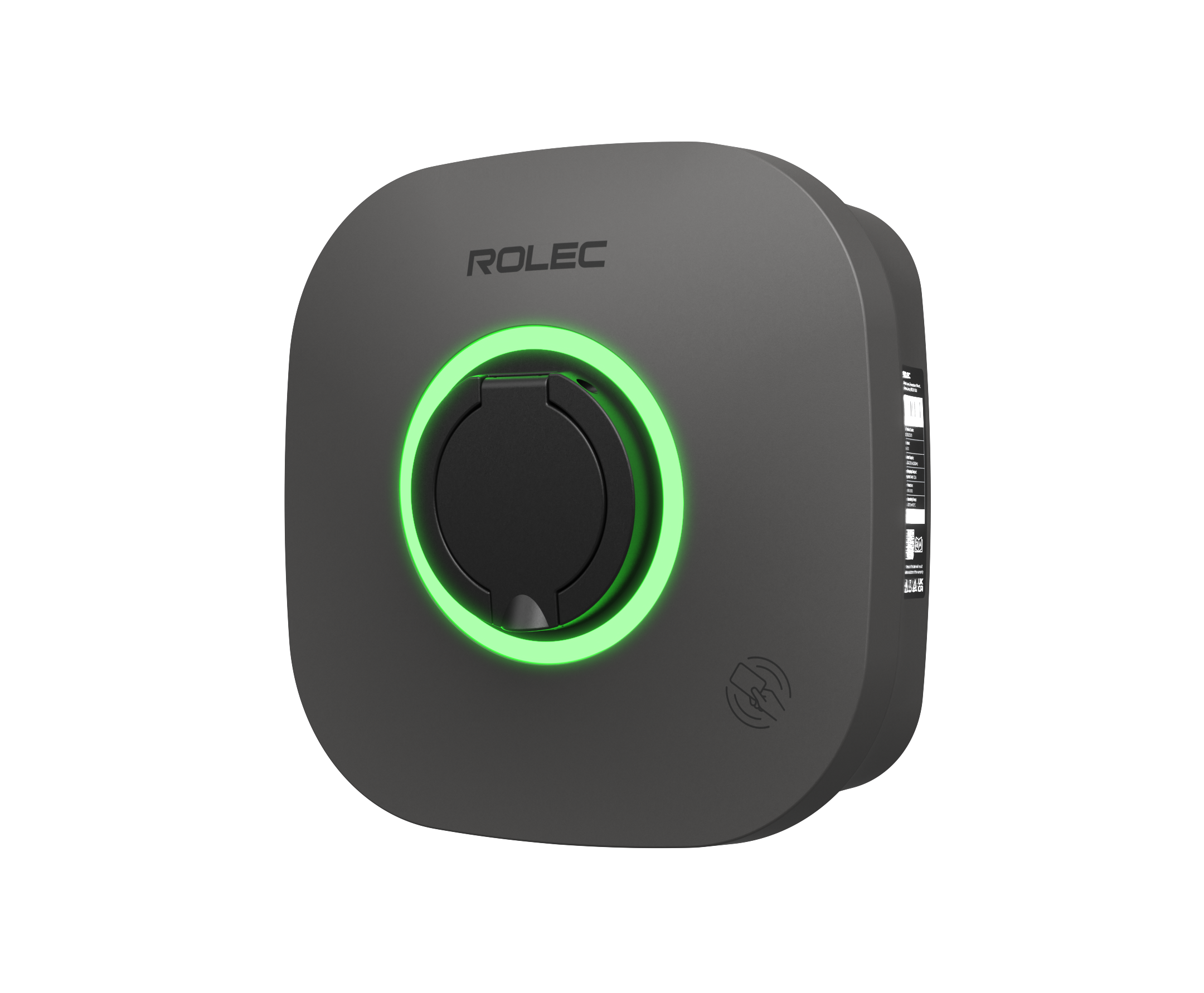 Rolec EVO 7.4kW Smart Intelligent EV Charger Single Phase Untethered Type 2 IP54 - ROLEC5011