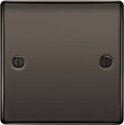 BG Nexus Metal Black Nickel Single Blank Plate NBN94