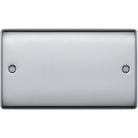 BG Nexus Metal Polished Chrome Double Blank Plate NPC95
