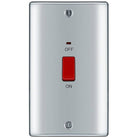 BG Nexus Metal Polished Chrome 45A Double Pole Switch NPC72
