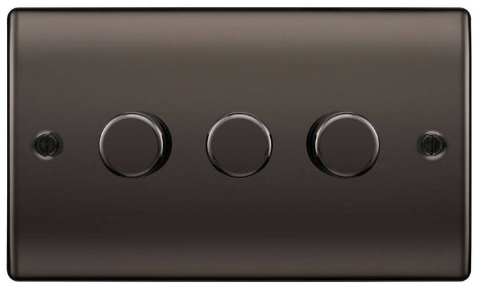 BG Nexus Metal Black Nickel 3G Dimmer Switch NBN83