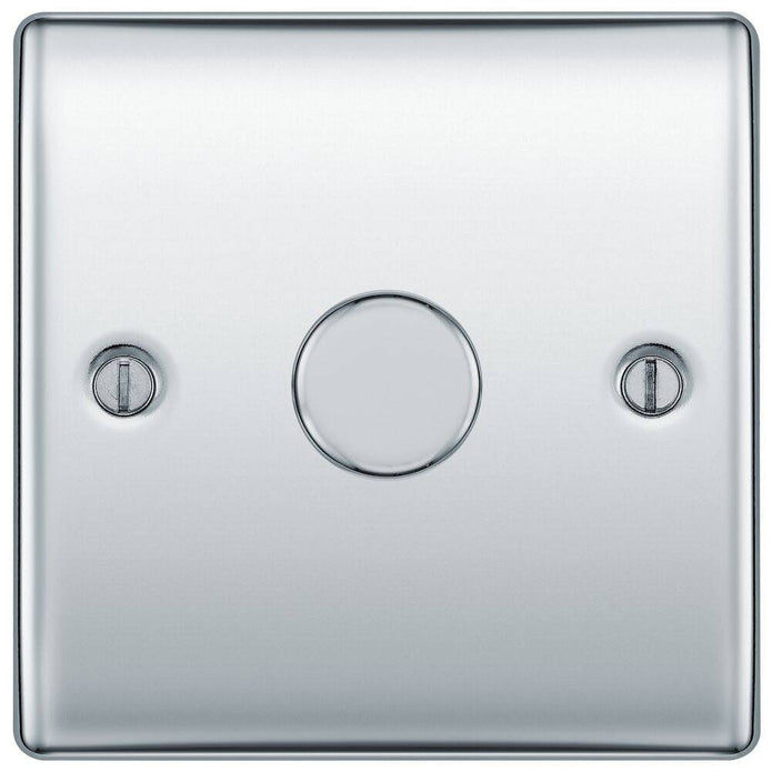 BG Nexus Metal Polished Chrome 1G Dimmer Switch NPC81