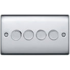 BG Nexus Metal Polished Chrome 4G Dimmer Switch NPC84