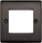 BG Nexus Metal Black Nickel 2G Euro Plate NBNEMS2