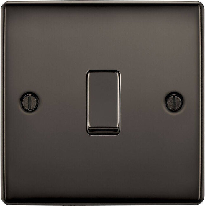 BG Nexus Metal Black Nickel Intermediate Light Switch NBN13