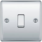 BG Nexus Metal Polished Chrome Intermediate Light Switch NPC13
