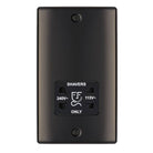 BG Nexus Metal Black Nickel Shaver Socket NBN20B