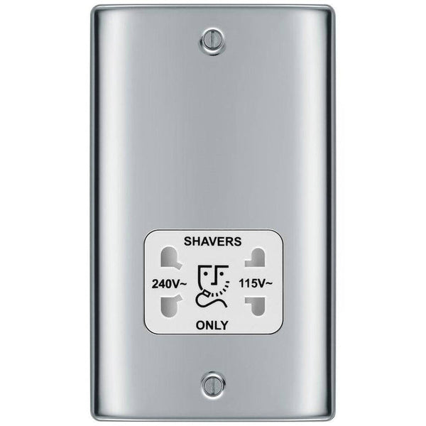 BG Nexus Metal Polished Chrome Shaver Socket NPC20W