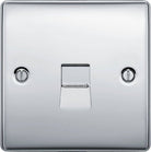 BG Nexus Metal Polished Chrome Master Telephone Socket NPCBTM1