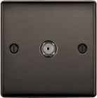 BG Nexus Metal Black Nickel Co-axial Socket NBN60