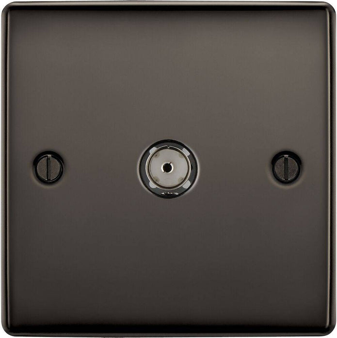 BG Nexus Metal Black Nickel Co-axial Socket NBN60