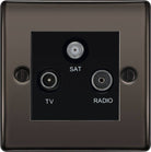 BG Nexus Metal Black Nickel TV/FM/SAT Socket NBN67B