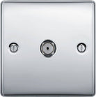BG Nexus Metal Polished Chrome Co-axial Socket NPC60