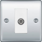 BG Nexus Metal Polished Chrome Satellite Socket NPC64