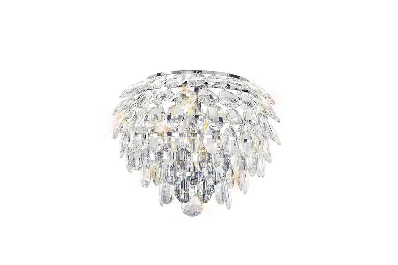 Lightologist Conifer Wall Lamp, 2 Light E14, Polished Chrome/Crystal