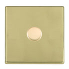 Hamilton 7G211XLEDITB100 Hartland G2 Polished Brass 1 Gang 100W 2 Way LED Push-Type Rotary Dimmer Switch