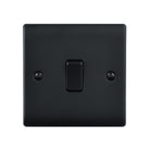 Saxby Raised Screwed 10AX 1G 2-Way Switch - Matt Black RS101BL