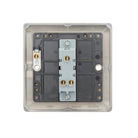 Saxby Raised Screwed 10AX 1G 2-Way Switch - Matt Black RS101BL