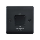 Saxby Raised Screwed 10AX 1G 3-Pole Fan Isolator Switch - Matt Black RS110BL