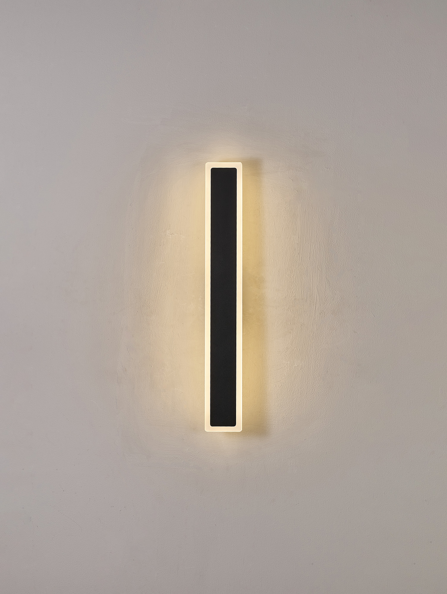Lightologist Nordic Black 60cm Rectangular Outdoor Wall Lamp LO17480BL3