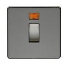 Crabtree Platinum black nickel 20 Amp Double Pole Switch 7011/3bkn