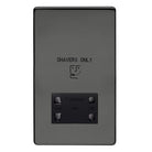 Crabtree Platinum black nickel Shaver Socket 7411/bkn