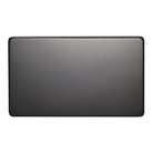 7777/bkn 2 Gang Blank Plate black nickel