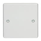 Crabtree Capital White Moulded 1 Gang Blank Plate 4001