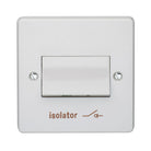 Crabtree Capital White Moulded 6A Triple Pole Isolator Switch With Isolator Symbol 4017