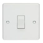 Crabtree Capital White Moulded 10AX 1 Gang Intermediate Switch 4175