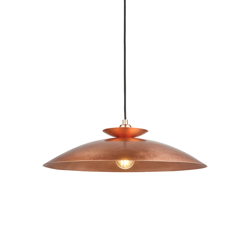 Lightologist Hammered copper & copper plate Single Pendant Light WIN13104010