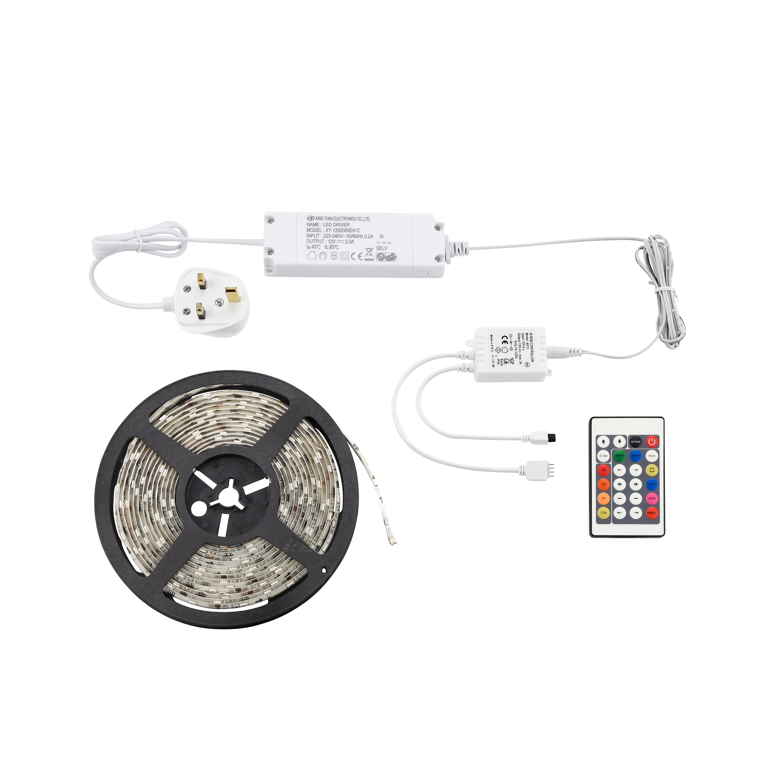 Saxby Lighting Aqualine 12V premium 5m RGB kit IP44 24W 51918