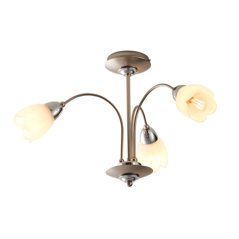 Endon Petal 3lt Semi flush Light 124-3