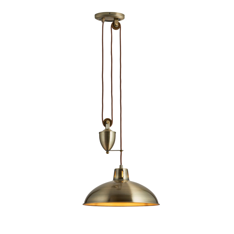 Endon Polka 1lt Pendant Light POLKA-AB