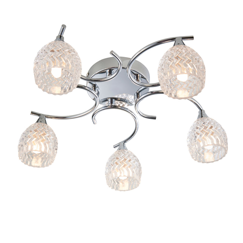 Endon Boyer 5lt Semi flush Light BOYER-5CH