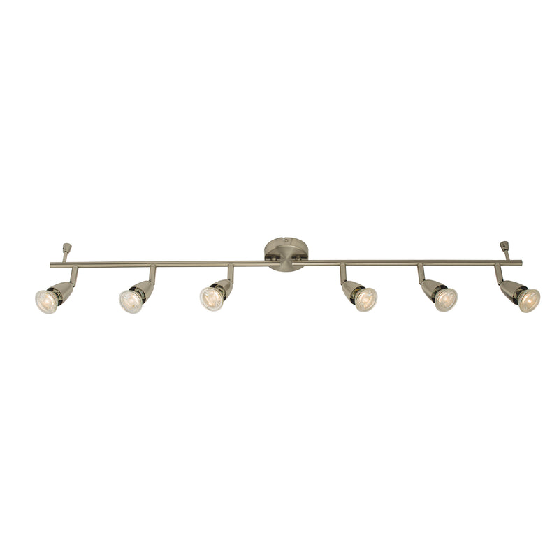 Saxby Lighting Amalfi 6lt bar satin nickel 35W 61003