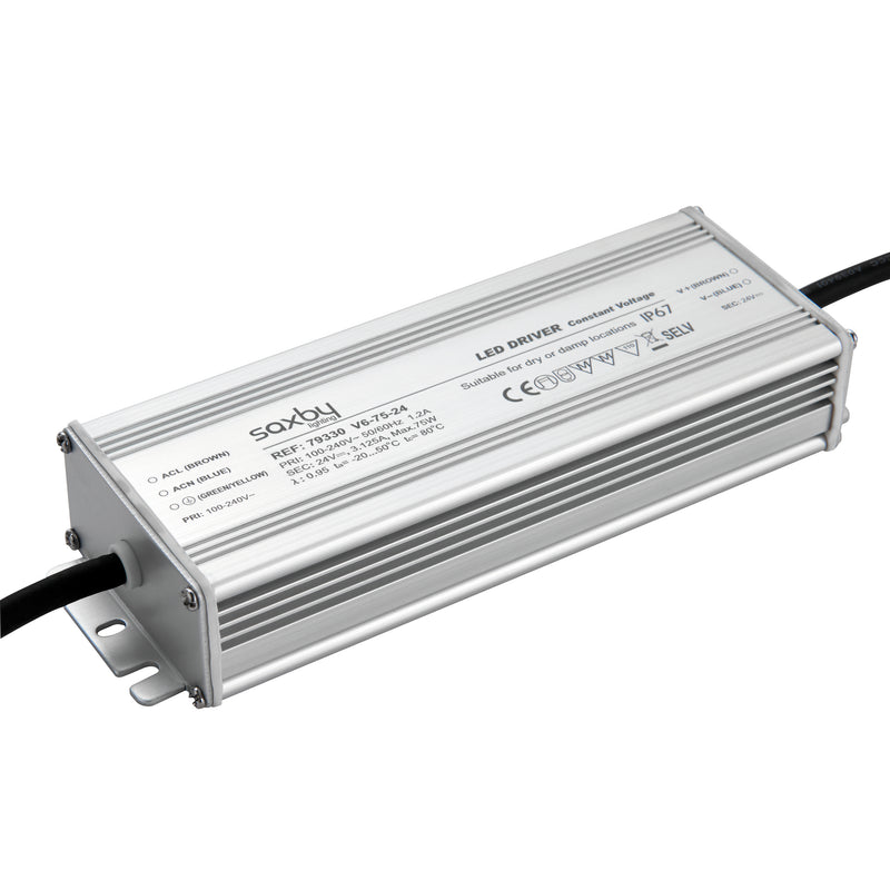 Saxby Lighting LED driver constant voltage iP67 24V 75W IP67 79330