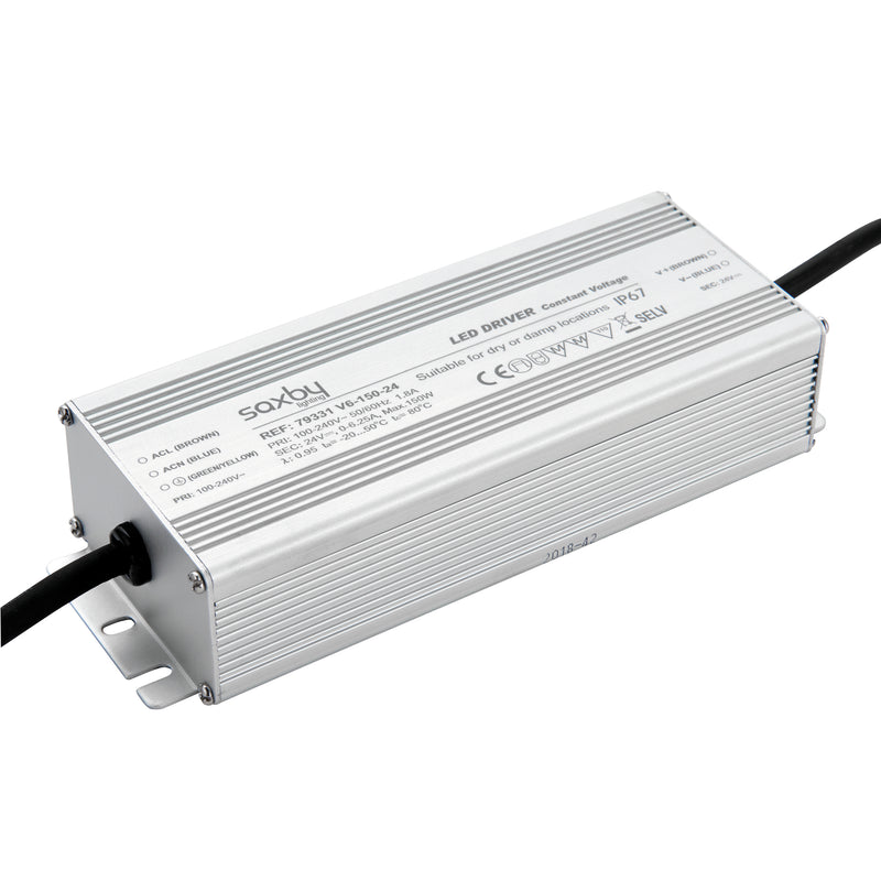 Saxby Lighting LED driver constant voltage iP67 24V 150W IP67 79331
