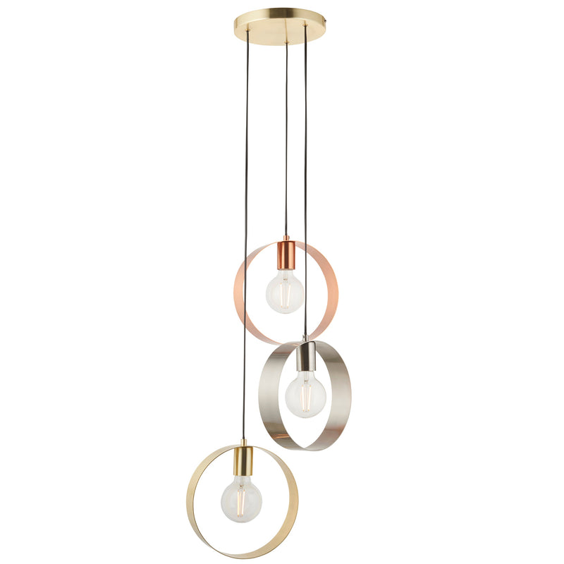 Endon Hoop 3lt Pendant Light 81922