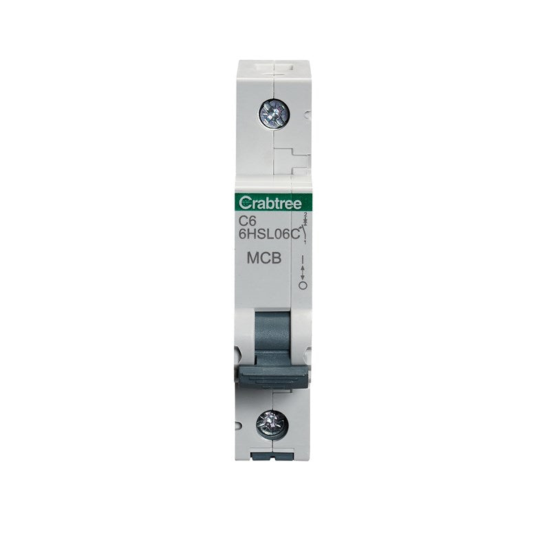 Crabtree Loadstar 6A SP MCB Type C 10kA 6HSL06C