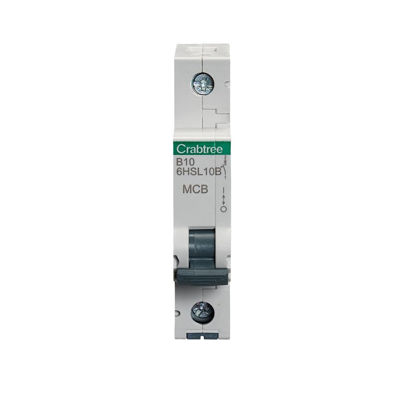 Crabtree Loadstar 10A SP MCB Type B 10kA 6HSL10B