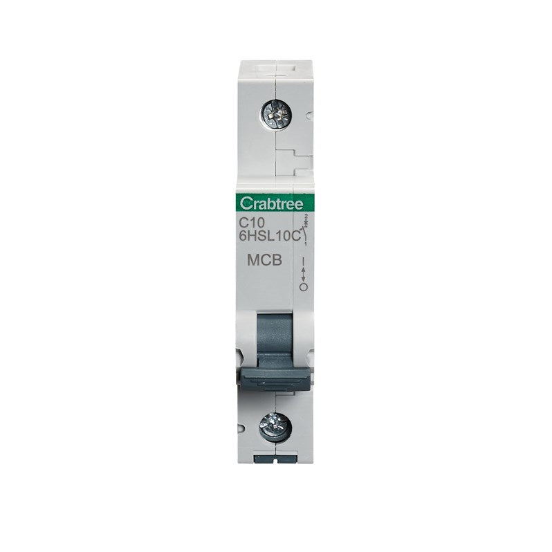 Crabtree Loadstar 10A SP MCB Type C 10kA 6HSL10C