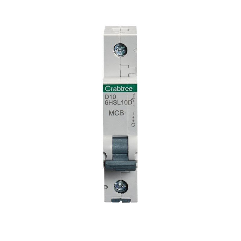 Crabtree Loadstar 10A SP MCB Type D 10kA 6HSL10D
