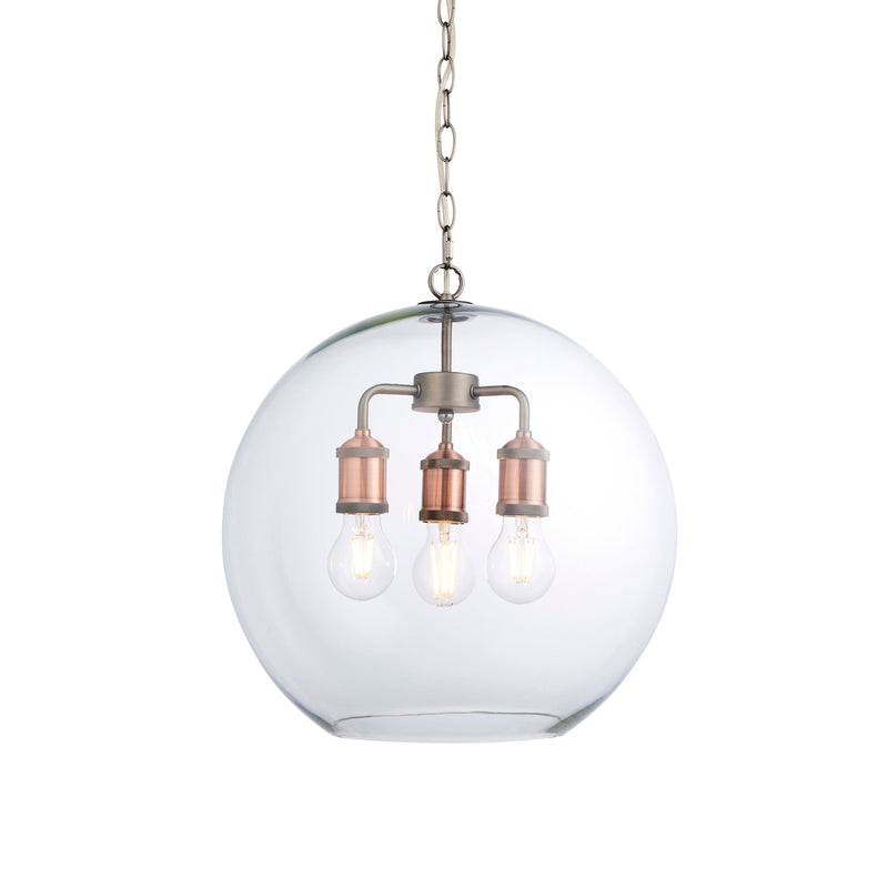 Endon Hal 3lt Pendant Light 92988