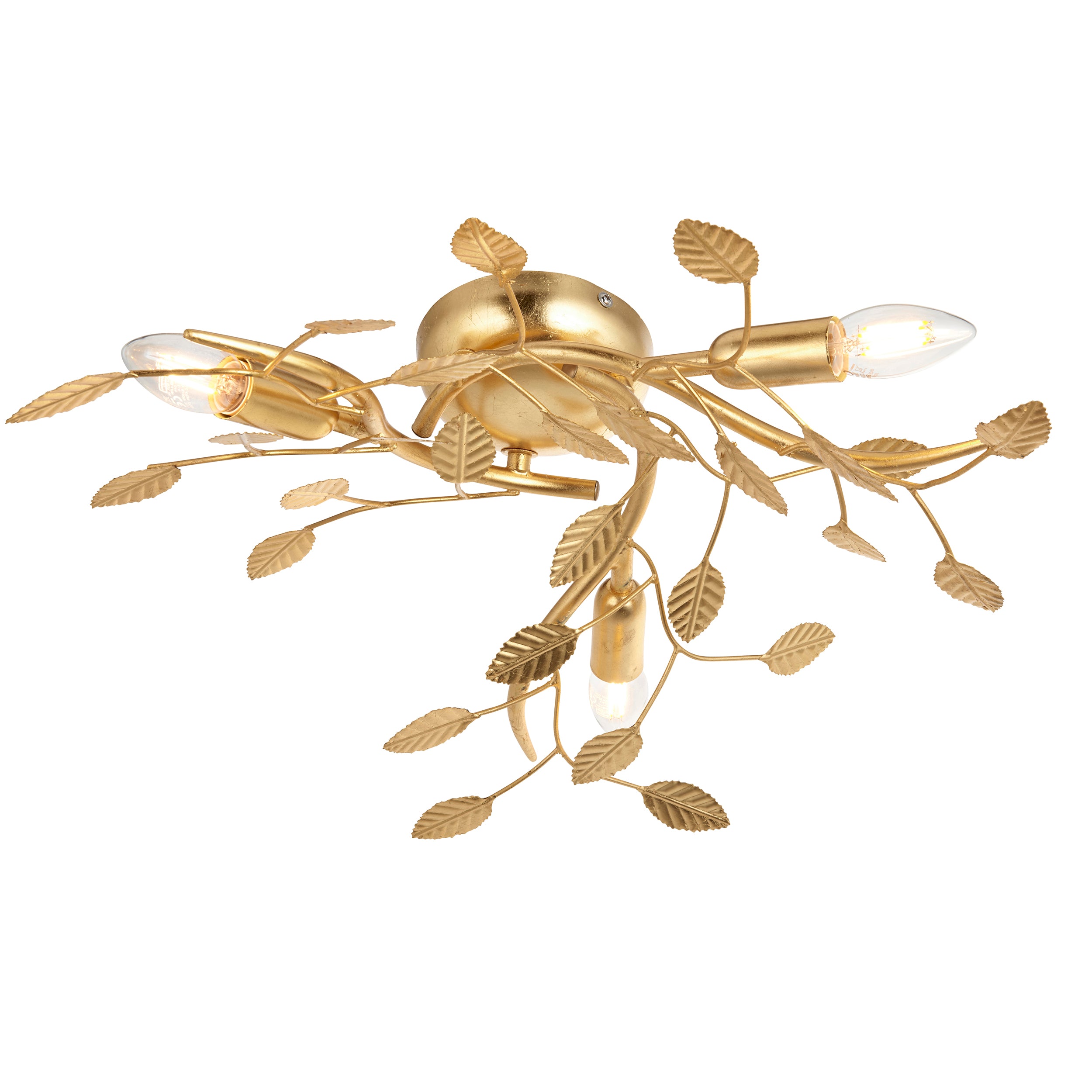 Lightologist Gold leaf Decorative Flush Light WIN1396831