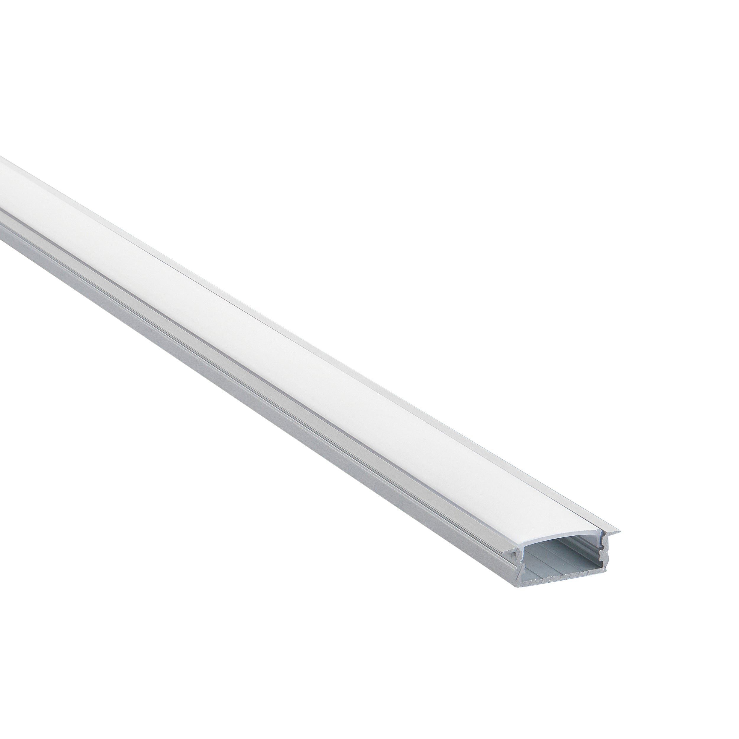 Saxby Lighting RigelSLIM Recessed Wide 2m Aluminium Profile/Extrusion Silver 97736